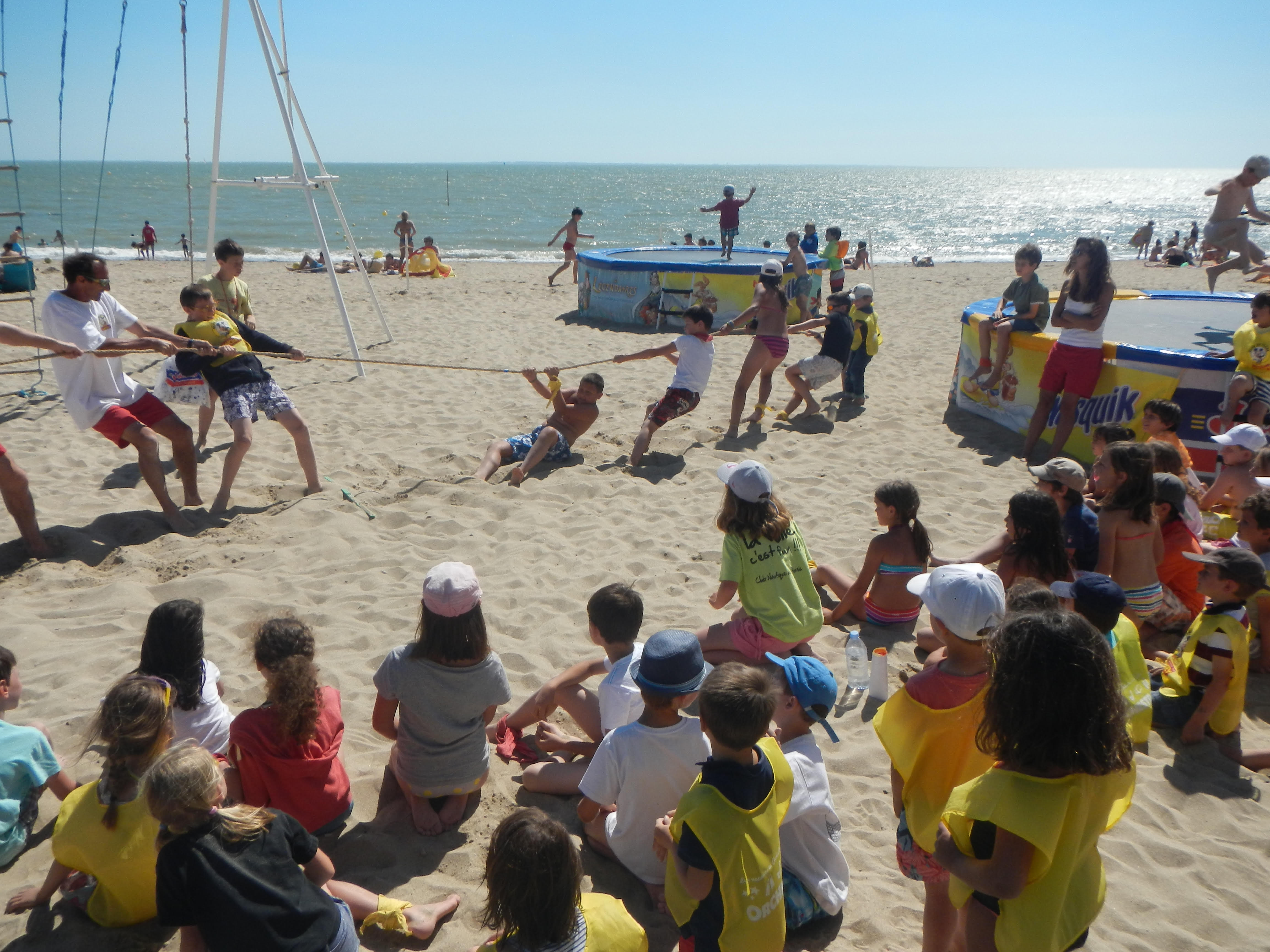 Tire à la corde au Club de Plage